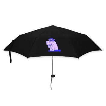 Drôle Cool Nielpferd DJ Mixer Musique de fête - Parapluie standard - noir - Devant