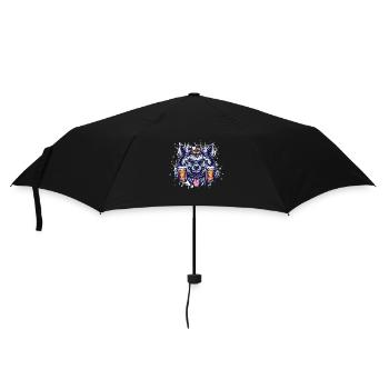 Wolf Beer Funny - Umbrella (small) - black - Front