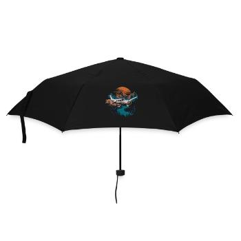 Buchenhandwerk - Regenschirm (klein) - Schwarz - Vorne
