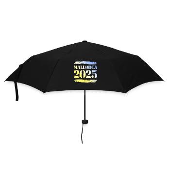 Mallorca 2025 - Regenschirm (klein) - Schwarz - Vorne