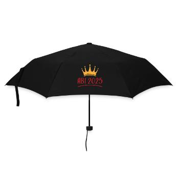 ABI 2025 crown red - Regenschirm (klein) - Schwarz - Vorne