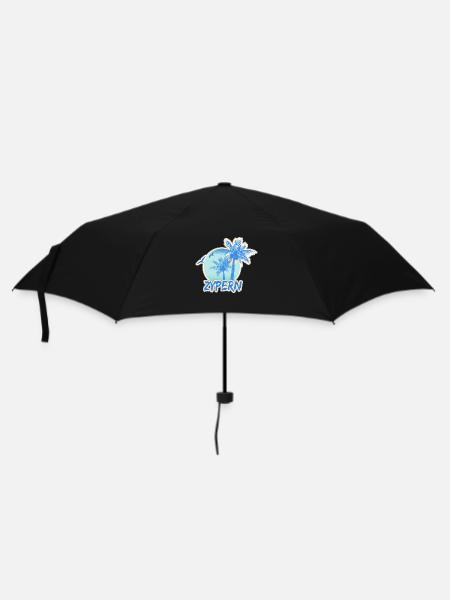 Urlaub Zypern - Regenschirm (klein) - Schwarz