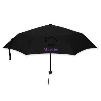 MARIEE. EVJF - Parapluie standard - noir - Devant