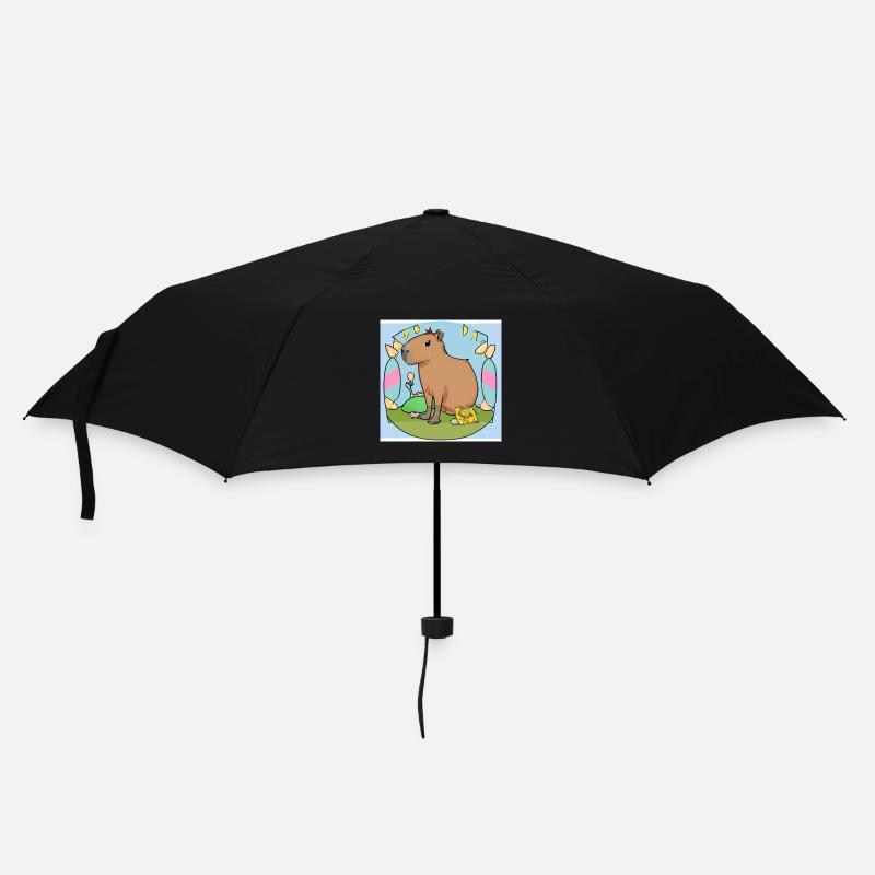 Capybara de Pâques - Parapluie standard - noir