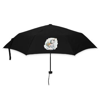 Rêve d’or - Parapluie standard - noir - Devant