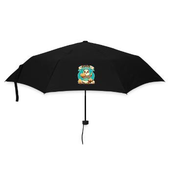 Lamas Köstliche Köstlichkeiten - Regenschirm (klein) - Schwarz - Vorne