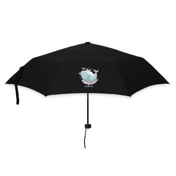 Wal-Walzer - Regenschirm (klein) - Schwarz - Vorne