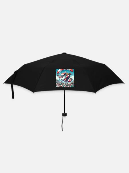 Christmas Design 11 - Umbrella (small) - black