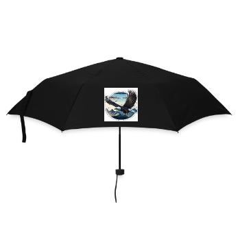 Majestic Eagle - Umbrella (small) - black - Front