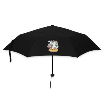 Golden Unicorn - Umbrella (small) - black - Front