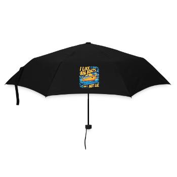 J’aime les gros bateaux et je ne peux pas mentir la conception de chemises - Parapluie standard - noir - Devant