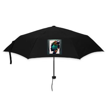Cool Weed Head: Psychedelic Ornaments and Abstract - Umbrella (small) - black - Front