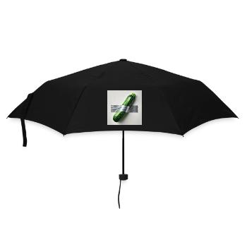 Zucchini framed by ribbon - Umbrella (small) - black - Front