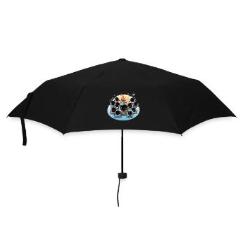 The Jolly Snowman Brigade - Umbrella (small) - black - Front