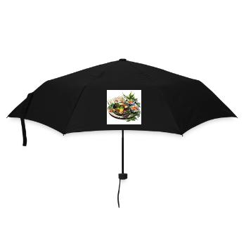 Coastal Delights - Umbrella (small) - black - Front