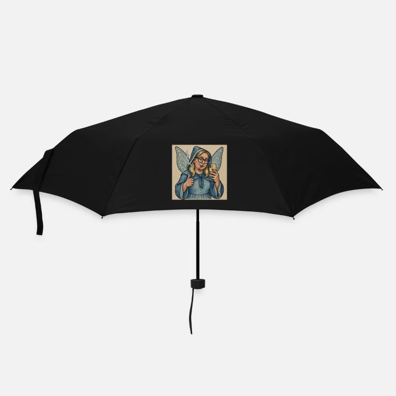 Pato die Fee - Regenschirm (klein) - Schwarz