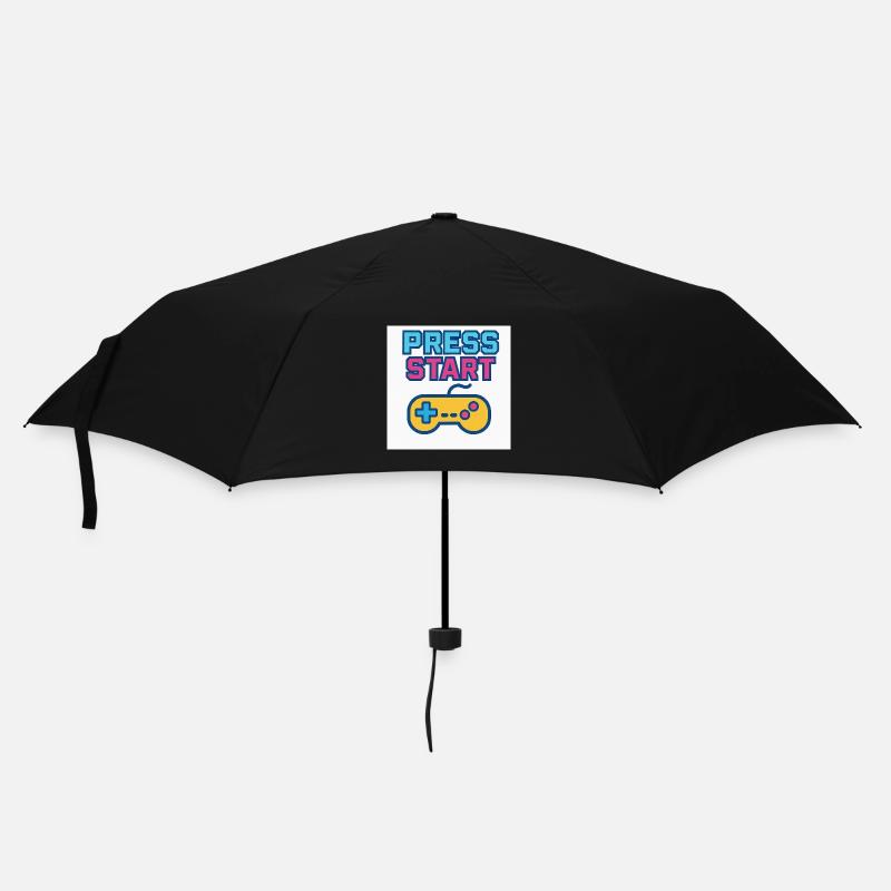 Press Start Gaming Graphics Vintage - Umbrella (small) - black