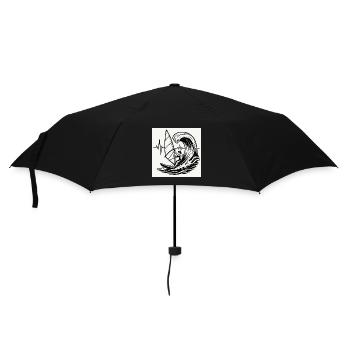 Surfeur - Parapluie standard - noir - Devant