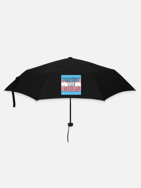 Protect The Dolls - Regenschirm (klein) - Schwarz