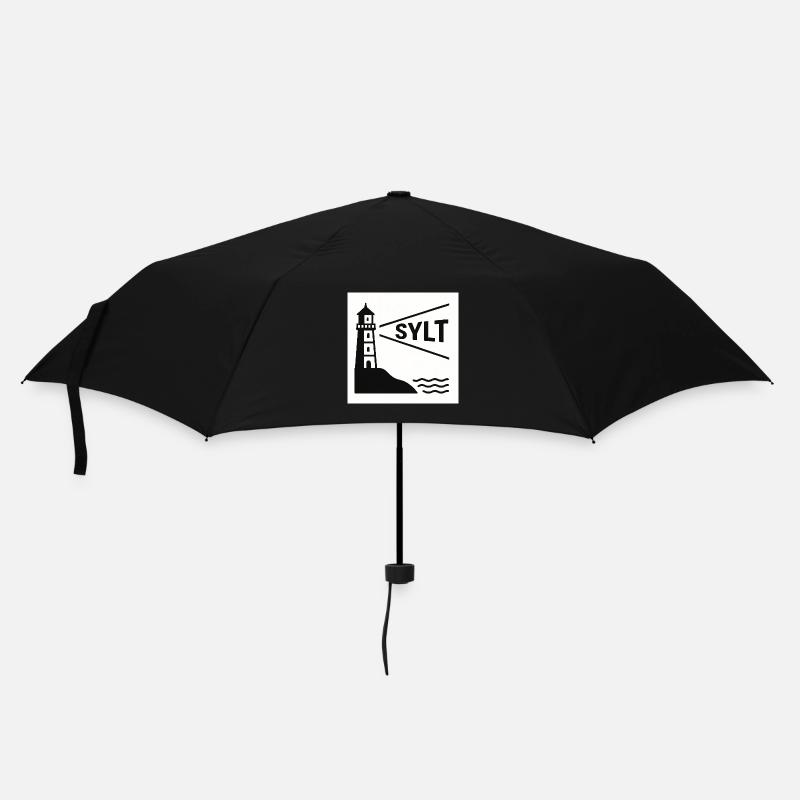 Sylt - Regenschirm (klein) - Schwarz