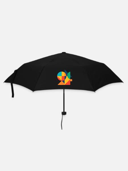 Abstract Geometric Color Art - Umbrella (small) - black