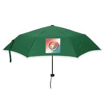 Illustration de créativité abstraite - Parapluie standard - vert bouteille - Devant