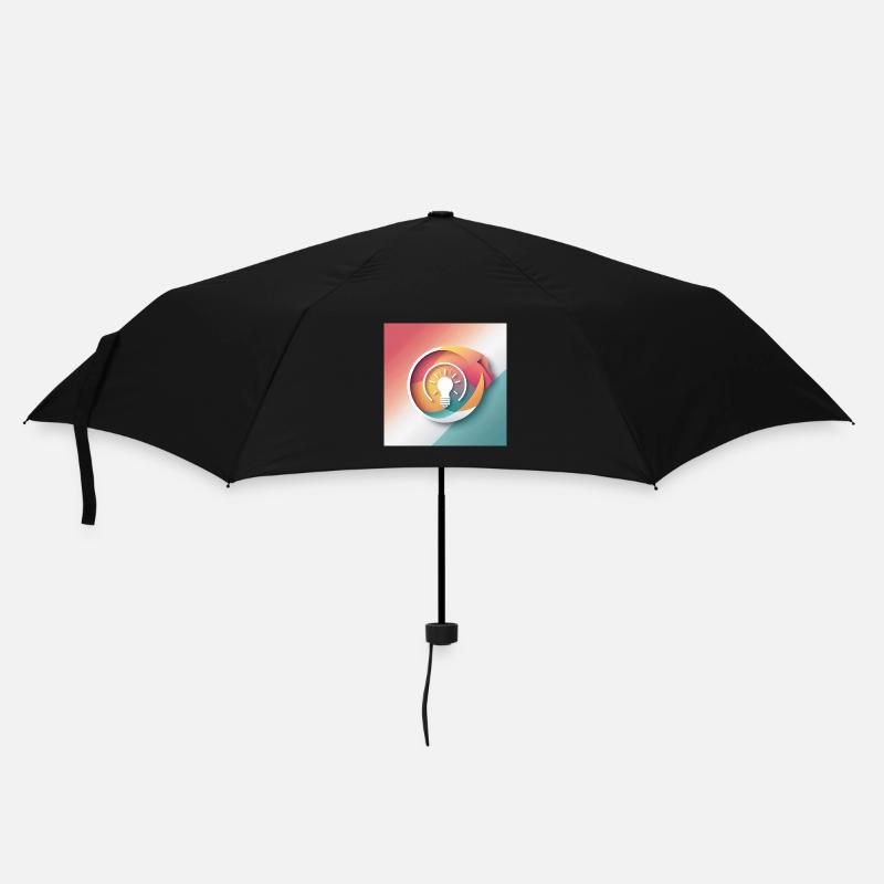 Illustration de créativité abstraite - Parapluie standard - noir