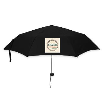 Memories in water design - Umbrella (small) - black - Front