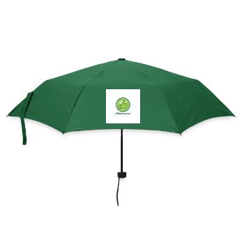 Plantpower Green Thumb Logo - Umbrella (small) - bottlegreen - Front