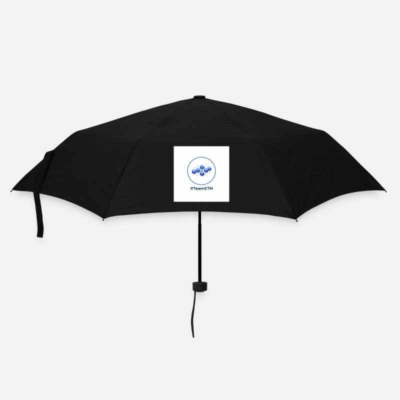 TeamETH Knoten Netzwerk - Regenschirm (klein) - Schwarz