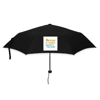 Soyez gentil - cela vous va bien - Parapluie standard - noir - Devant