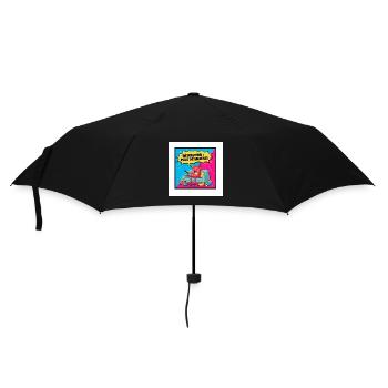 Fête de Snacks Dessin Popcorn - Parapluie standard - noir - Devant