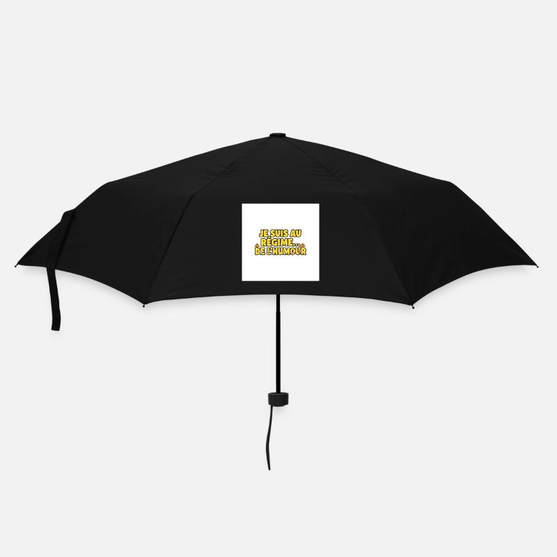 Ich mache eine humorvolle Diät - Regenschirm (klein) - Schwarz