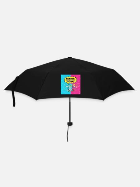Digitale Therapie: Mein Handy laden - Regenschirm (klein) - Schwarz