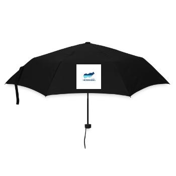 Lac de Constance paysage Logo Lakeshore - Parapluie standard - noir - Devant