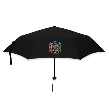 Kindness Neon Looks Good On You - Umbrella (small) - black - Front
