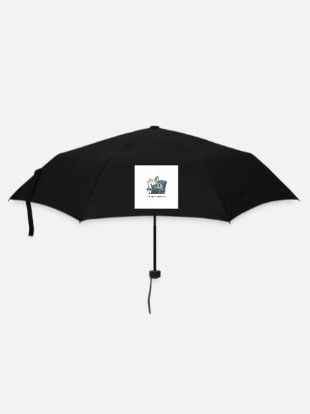 Quantum Bird Reading in Armchair - Umbrella (small) - black