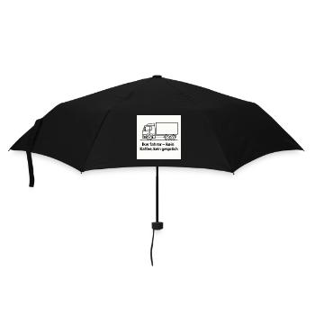 LKW-Fahrer Kein Kaffee Kein Gerede - Regenschirm (klein) - Schwarz - Vorne