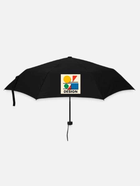 Geometry Bauhaus Colorful Composition - Umbrella (small) - black