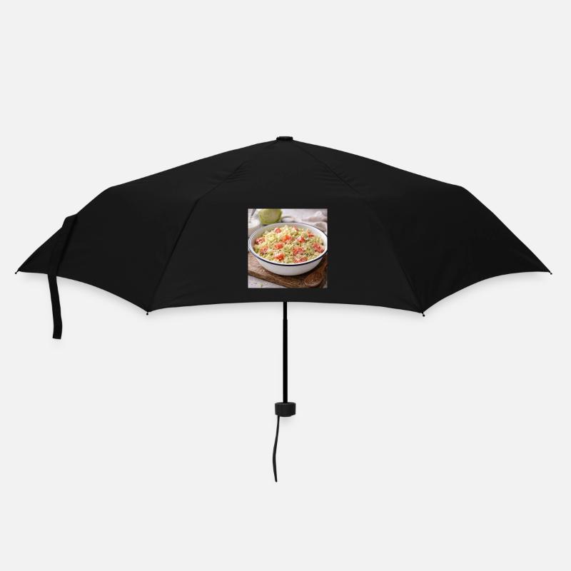 Salade crémeuse de chou et tomate - Parapluie standard - noir