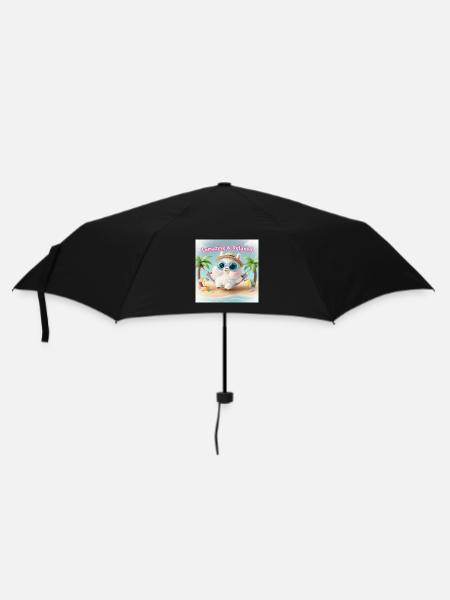 Llama Relax Beach Blue Glasses - Umbrella (small) - black