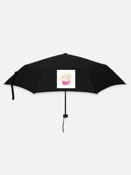 Courage! Graffiti Woman Silhouette - Umbrella (small) - black