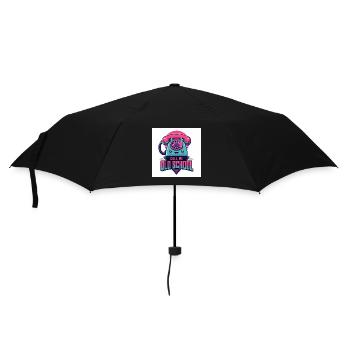 Call Me Old School - Umbrella (small) - black - Front