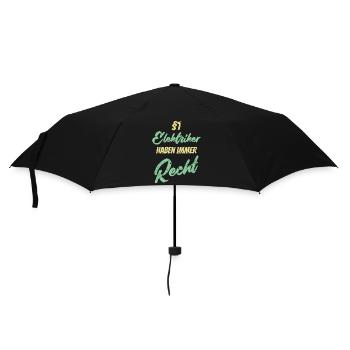 §1 Elektriker haben immer Recht - Regenschirm (klein) - Schwarz - Vorne