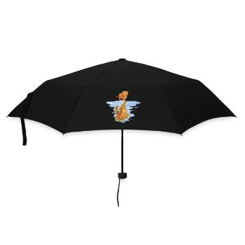 CatReflectTiger Shirt - Regenschirm (klein) - Schwarz - Vorne