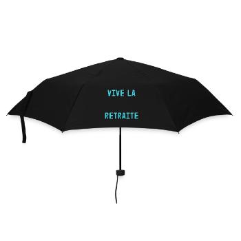 RETRAITE. RETRAITE. RETRAITEE. SENIOR. MAMIE. PAPY - Parapluie standard - noir - Devant