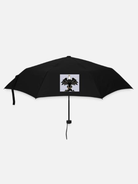 Adler - Regenschirm (klein) - Schwarz