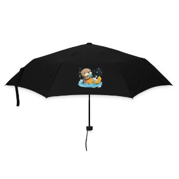 Rubber Duck Otter - Umbrella (small) - black - Front