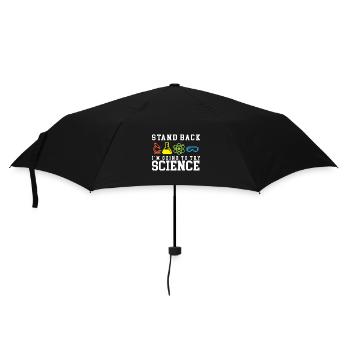 Stand Back Laboratory Experiment Gift - Umbrella (small) - black - Front