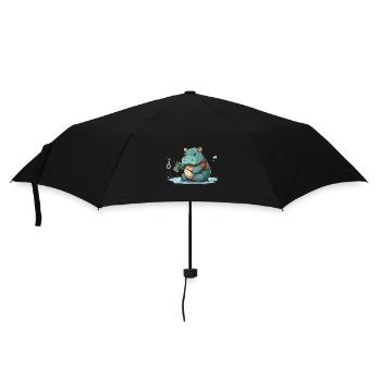 Hippo Angler - Umbrella (small) - black - Front